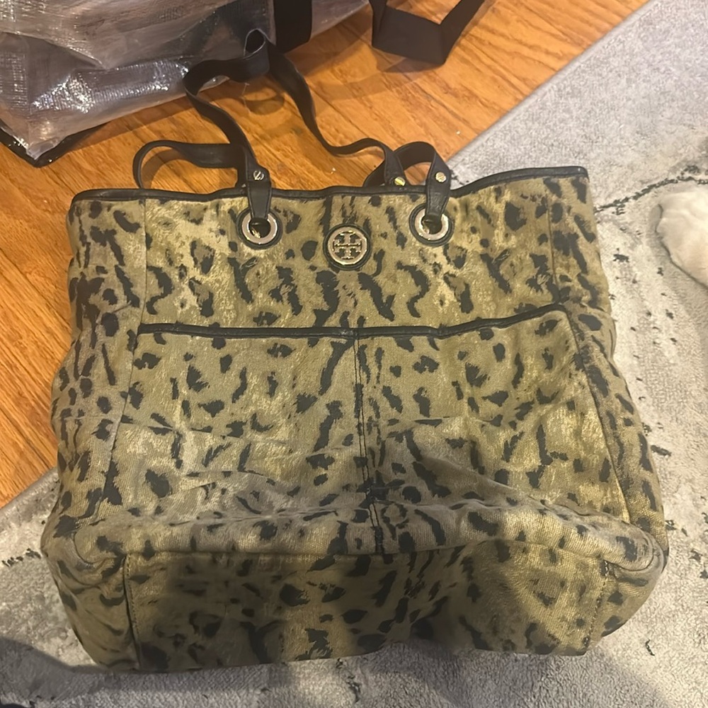 Tory Burch leopard tote